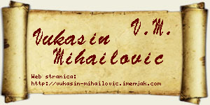 Vukašin Mihailović vizit kartica
